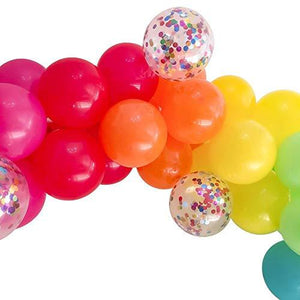 Party Balloons 12 inch Assorted Color Balloons 110 Pack Rainbow Balloons Latex Balloon With Confetti Balloons For Birthday Party Decor - Decotree.co Online Shop