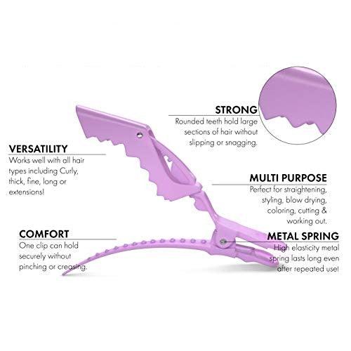 Pastel Alligator Hair Clips 10 Pack âââ€?Professional Alligator Clips For Hair, Hair Clips For Styling, Hair Styling Clips, Aligator Clips, Salon Hair Clips - Decotree.co Online Shop