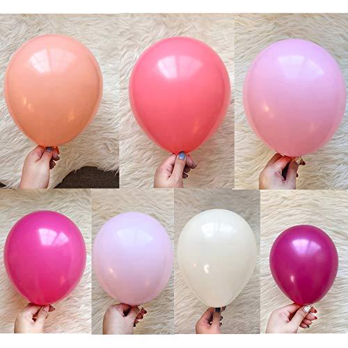 Pink Balloon Garland 120 Pack Latex Balloons 10 Inch - Baby Pink Balloons Round Balloon Macaron 6 Colors for Baby Shower Girl Party Decoration Birthday Wedding - Decotree.co Online Shop