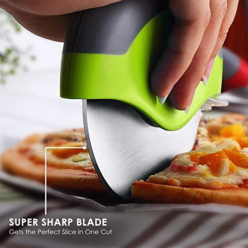 Pizza Cutter Wheel - Super Sharp and Easy To Clean Slicer, Kitchen Gadget with Protective Blade Guard - Decotree.co Online Shop