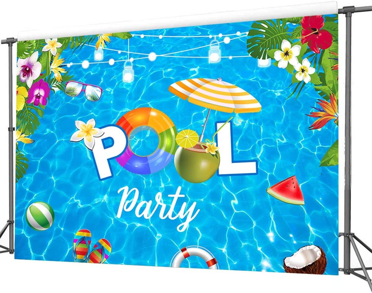 Pool Party Backdrop for Birthday Party Summer Pool Party Banner Backdr ...