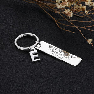 Drive Safe Keychain With Custom Initials Charm - Decotree.co Online Shop