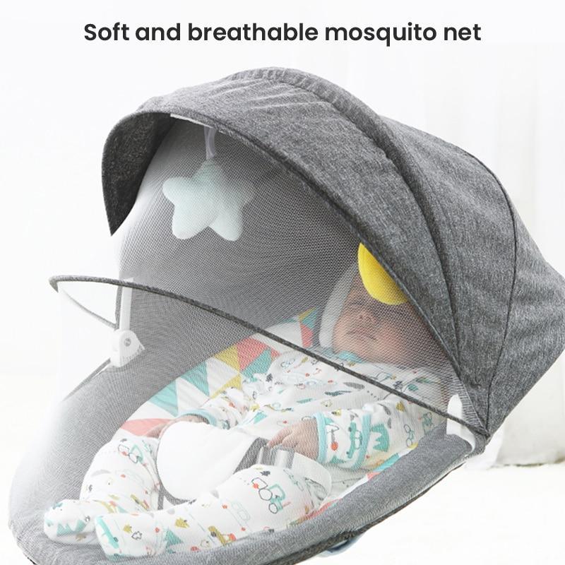 Smart Electric Baby Cradle Crib Rocking Chair Baby Bouncer Newborn Calm Chair Bluetooth with Belt Remote Control - Decotree.co Online Shop
