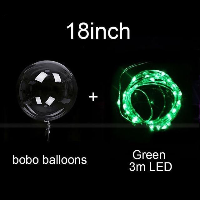 Led Clear Birthday Balloons Home Party Decor - Decotree.co Online Shop