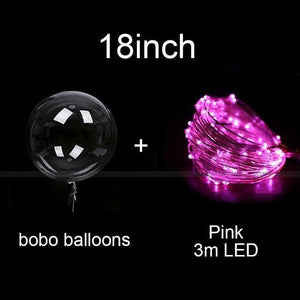 Reusable Led Clear Balloons Party Decorations - Decotree.co Online Shop