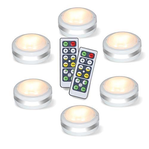 Puck Lights with Remote, Wireless Led Puck Lights Battery Operated, Led Puck Lights with Remote Control, Led Under Cabinet Lighting - Decotree.co Online Shop