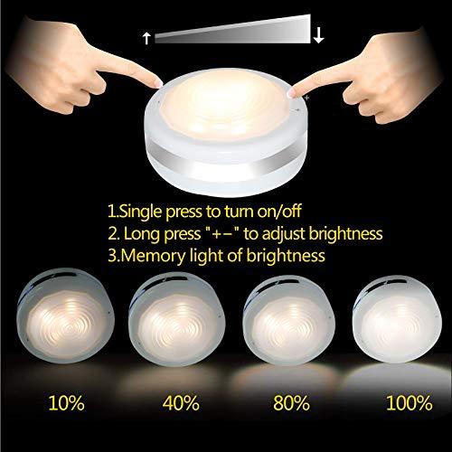 Puck Lights with Remote, Wireless Led Puck Lights Battery Operated, Led Puck Lights with Remote Control, Led Under Cabinet Lighting - Decotree.co Online Shop