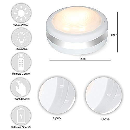 Puck Lights with Remote, Wireless Led Puck Lights Battery Operated, Led Puck Lights with Remote Control, Led Under Cabinet Lighting - Decotree.co Online Shop