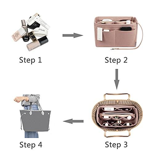 Purse Organizer, Bag Organizer with Metal Zipper - Decotree.co Online Shop