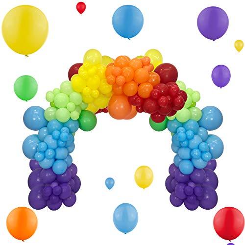 Rainbow Balloons Garland Kit 90Pcs Mixed Size 5/12/18 Inch Assorted Color Balloons Latex Balloon Party Balloons - Decotree.co Online Shop