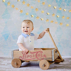 Reflective Star Paper Garland Gold Sparkling Star Bunting Banner for Christmas Decoration - Decotree.co Online Shop