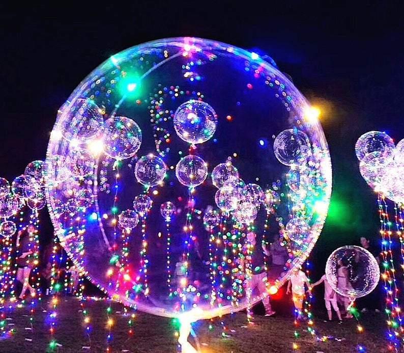 Reusable Led Bobo Balloon Flower Bouquet Party Decorations - Decotree.co Online Shop