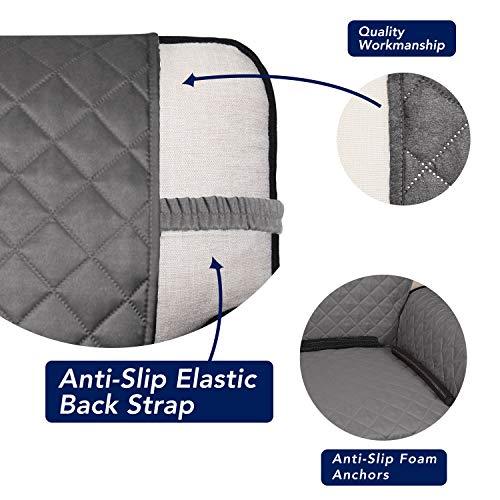 Reversible Quilted Sofa Cover, Water Resistant Slipcover Furniture Protector, Washable Couch Cover with Non Slip Foam and Elastic Straps - Decotree.co Online Shop