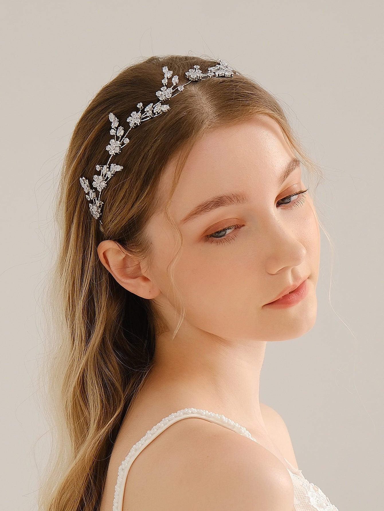 Rhinestone Decor Bridal Hair Band - Decotree.co Online Shop