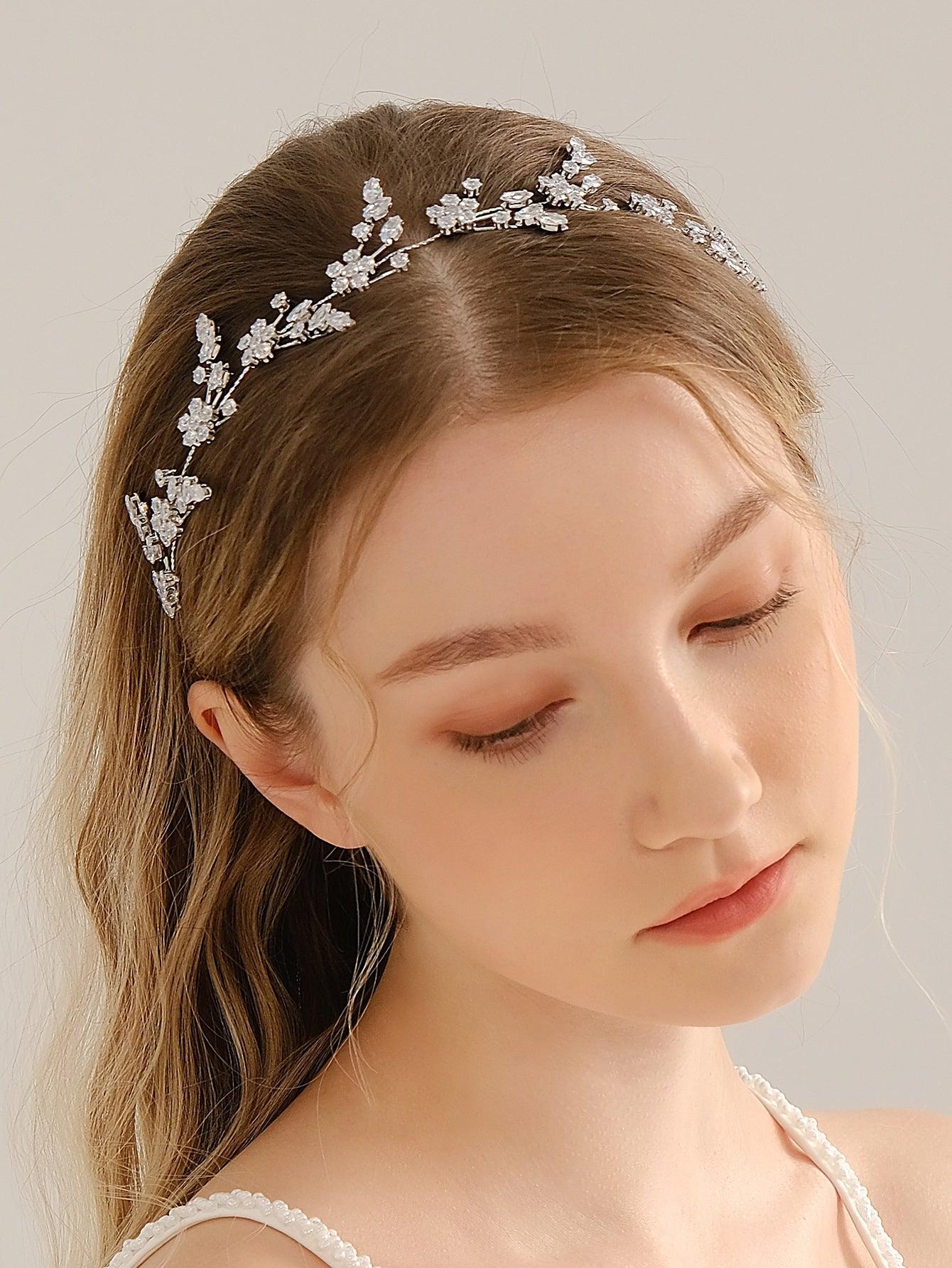 Rhinestone Decor Bridal Hair Band - Decotree.co Online Shop