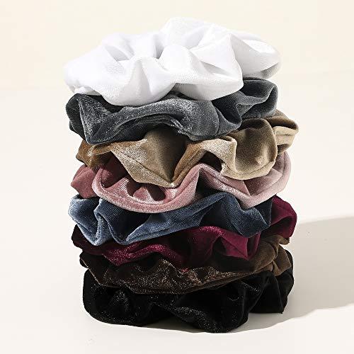 Scrunchies Hair Ties Accessories for Girls Women's Hair Big Velvet Cute Scrunchy Large Jumbo Giant Huge Scrunchie Bulk Pack Hairbands For Thick Curly Hair - Decotree.co Online Shop