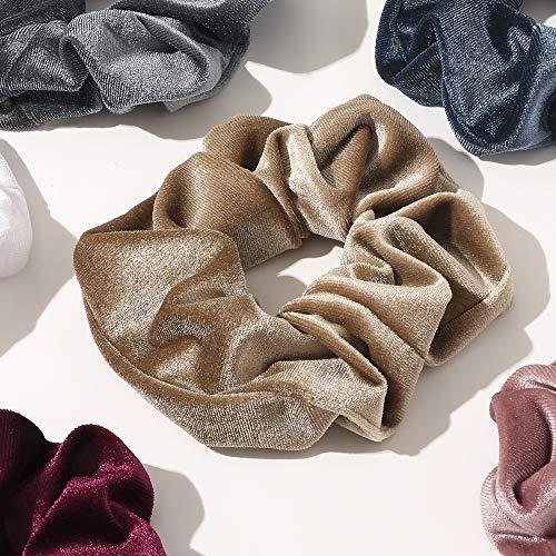 Scrunchies Hair Ties Accessories for Girls Women's Hair Big Velvet Cute Scrunchy Large Jumbo Giant Huge Scrunchie Bulk Pack Hairbands For Thick Curly Hair - Decotree.co Online Shop