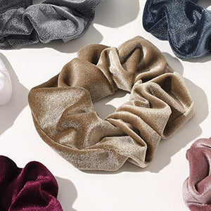 Scrunchies Hair Ties Accessories for Girls Women's Hair Big Velvet Cute Scrunchy Large Jumbo Giant Huge Scrunchie Bulk Pack Hairbands For Thick Curly Hair - Decotree.co Online Shop