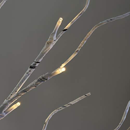 Set of 2 2FT 24LT Birch Tree Battery Powered Warm White LED for Home Decoration, Wedding - Decotree.co Online Shop