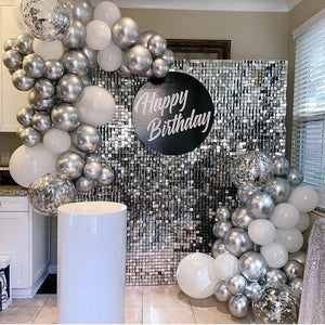 Shimmer Wall Backdrop, Square Sequin Wall Panels Shimmer Backdrop, Easy Setup Birthday/Wedding/Event/Theme Party Decorations - Decotree.co Online Shop