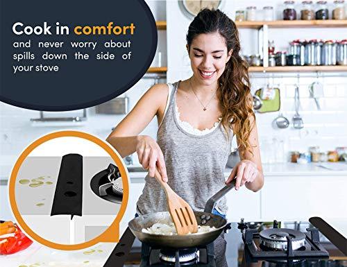 Silicone Stove Gap Covers (2 Pack), Heat Resistant Oven Gap Filler Seals - Decotree.co Online Shop