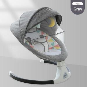 Smart Electric Baby Cradle Crib Rocking Chair Baby Bouncer Newborn Calm Chair Bluetooth with Belt Remote Control - Decotree.co Online Shop