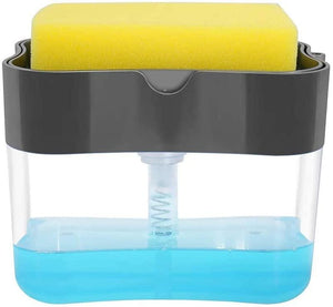 Soap Pump Dispenser and Sponge Holder for Kitchen Sink Dish Washing Soap Dispenser - Decotree.co Online Shop