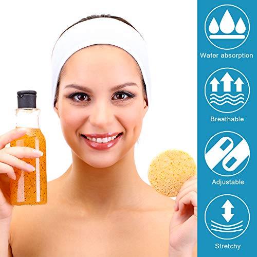 Spa Facial Headband Head Wrap Terry Cloth Headband 4 counts Stretch Towel for Bath, Makeup and Sport - Decotree.co Online Shop