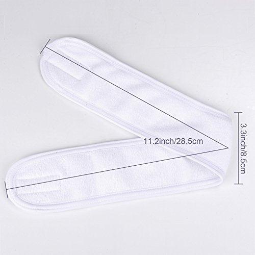 Spa Facial Headband Head Wrap Terry Cloth Headband 4 counts Stretch Towel for Bath, Makeup and Sport - Decotree.co Online Shop