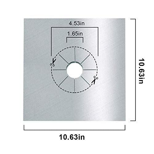 Square Stove Burner Covers, 10 Pack Non-stick Gas Range Protectors Liners - Decotree.co Online Shop
