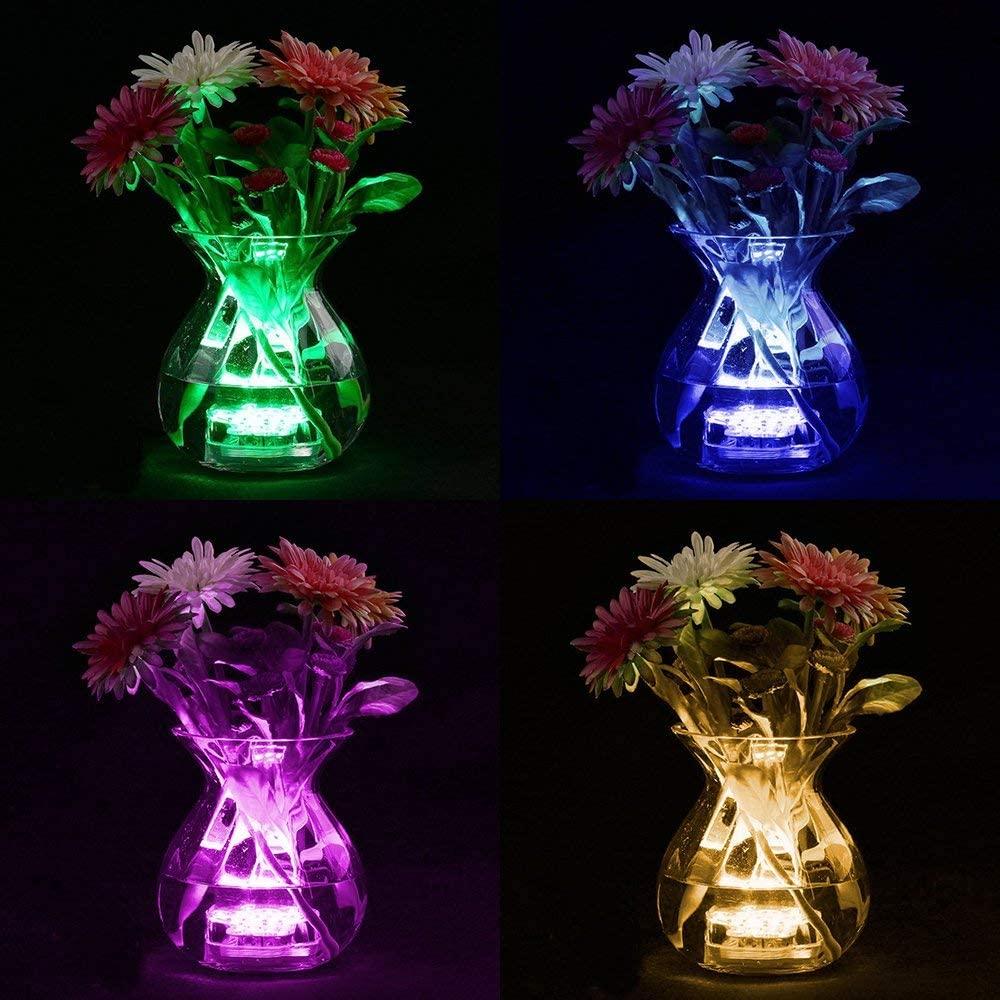 Submersible Led Lights, Remote Controlled Waterproof Multi Color Underwater Lights for Pool and Party - Decotree.co Online Shop