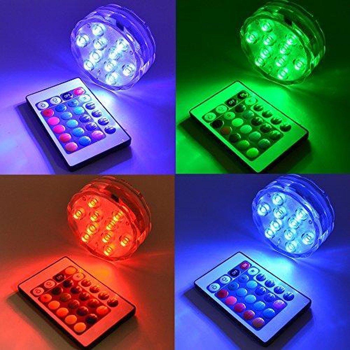 Submersible Led Lights, Remote Controlled Waterproof Multi Color Underwater Lights for Pool and Party - Decotree.co Online Shop