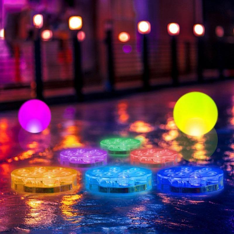Submersible Led Lights, Remote Controlled Waterproof Multi Color Underwater Lights for Pool and Party - Decotree.co Online Shop