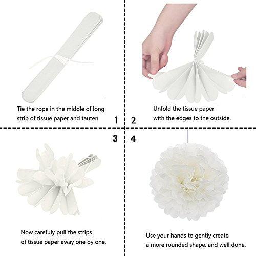 Teal Party Supplies for Bridal Baby Shower First Birthday Party Wedding Decorations (16pcs) - Decotree.co Online Shop