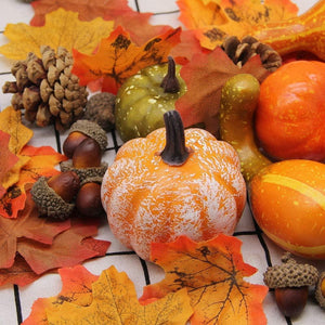 Thanksgiving Artificial Pumpkins Home Decoration Set, Mixture of 50 Harvest Decoration - Decotree.co Online Shop