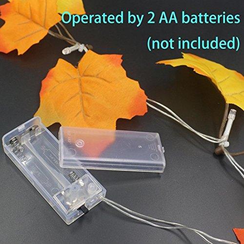 Thanksgiving Decorations Lighted Fall Garland, Thanksgiving Decor Halloween String Lights 8.2 Feet 20 LED - Decotree.co Online Shop