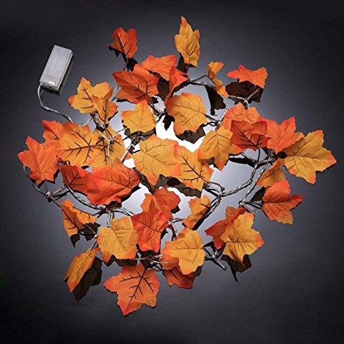 Thanksgiving Decorations Lighted Fall Garland, Thanksgiving Decor Halloween String Lights 8.2 Feet 20 LED - Decotree.co Online Shop
