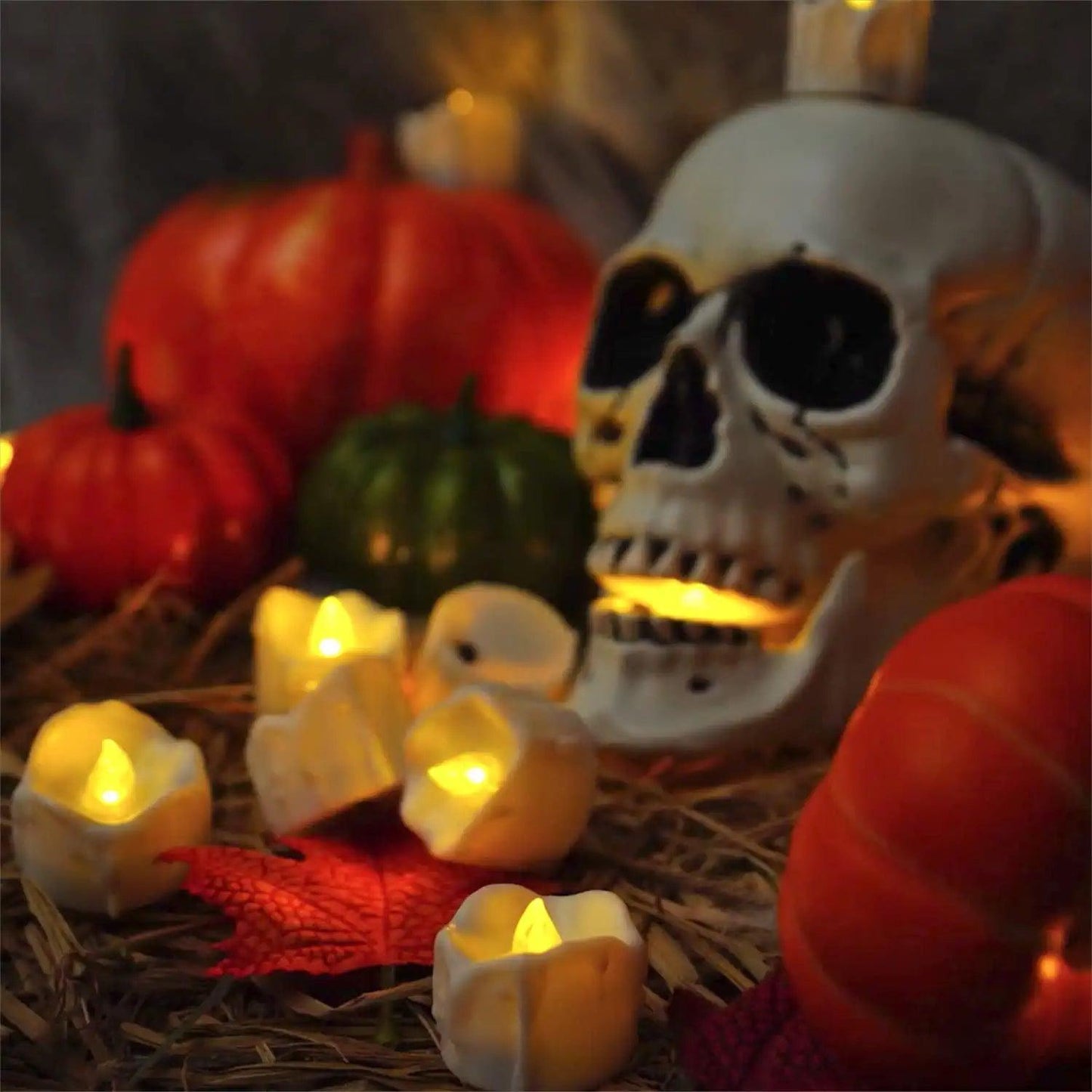 Timer Tea Lights, Flameless Flickering Auto Tea Lights Battery Operated Long-Lasting, Pack of 12 - Decotree.co Online Shop