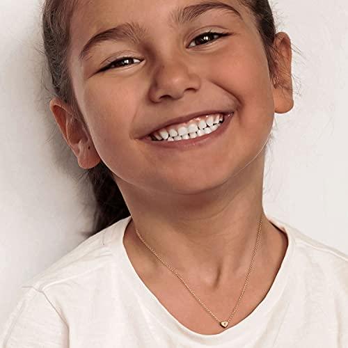 Tiny Gold Initial Heart Necklace-14K Gold Filled Handmade Dainty Personalized Letter Heart Choker Necklace Gift For Women Kids - Decotree.co Online Shop
