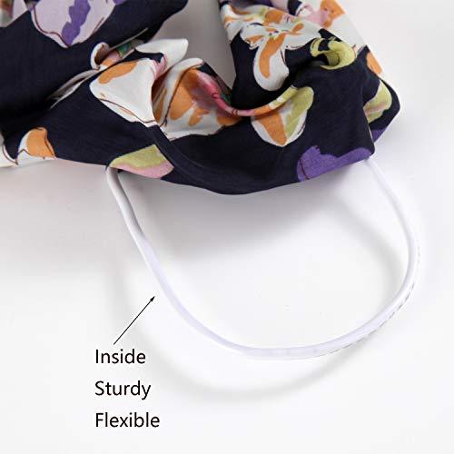 Twist Bow Wired Headbands Scarf Wrap Hair Accessory Hairband (4 Packs) - Decotree.co Online Shop