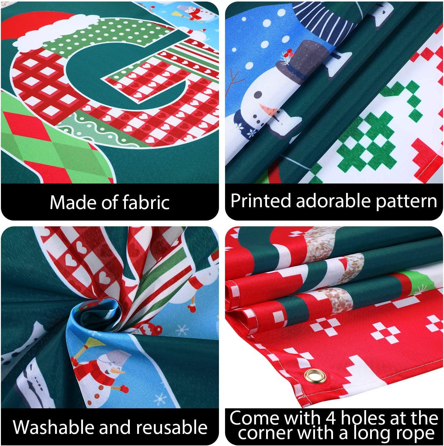 Ugly Sweater Party Supplies Large Fabric Red and Green Ugly Xmas Sweater Party Backdrop for Ugly Sweater - Decotree.co Online Shop