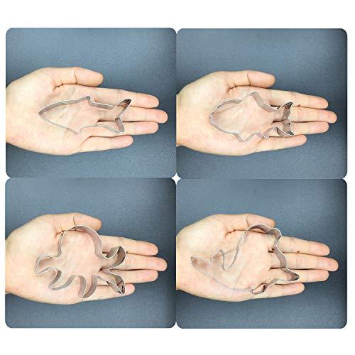 Under The Sea Creatures Cookie Cutter Set - 8 Piece Stainless Steel Cutters Molds Cutters - Decotree.co Online Shop