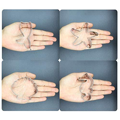 Under The Sea Creatures Cookie Cutter Set - 8 Piece Stainless Steel Cutters Molds Cutters - Decotree.co Online Shop