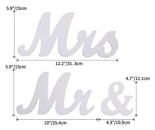 Wedding Decorations Set,Large Mr and Mrs Sign & Just Married Banner,Mr & Mrs Signs for Wedding Table,Wedding Decorations - Decotree.co Online Shop