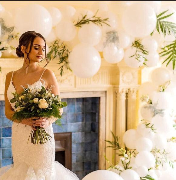 White Balloon Garland Kit 115PCS White Latex Balloons Arch Wedding Baby Shower Party Decor - Decotree.co Online Shop
