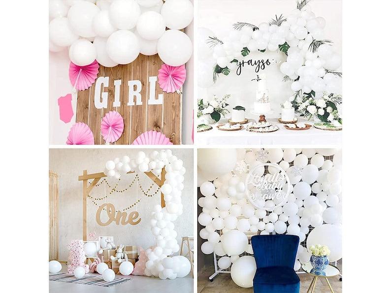 White Balloon Garland Kit 115PCS White Latex Balloons Arch Wedding Baby Shower Party Decor - Decotree.co Online Shop