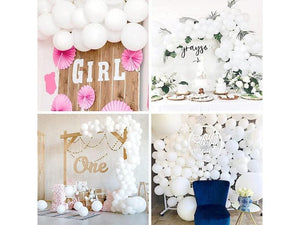 White Balloon Garland Kit 115PCS White Latex Balloons Arch Wedding Baby Shower Party Decor - Decotree.co Online Shop