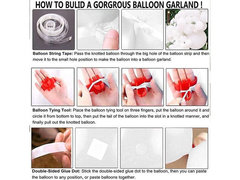 White Balloon Garland Kit 115PCS White Latex Balloons Arch Wedding Baby Shower Party Decor - Decotree.co Online Shop