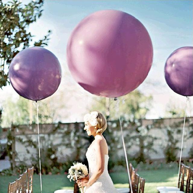 White Balloons 3 Ft Giant Round Large Giant Balloons Wedding Bride Latex Engaged - Decotree.co Online Shop