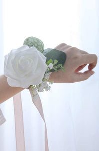 White Foam Fake Roses with Stems for DIY Wedding Bouquets Baby Shower Centerpieces Floral Arrangements Party Decorations - Decotree.co Online Shop